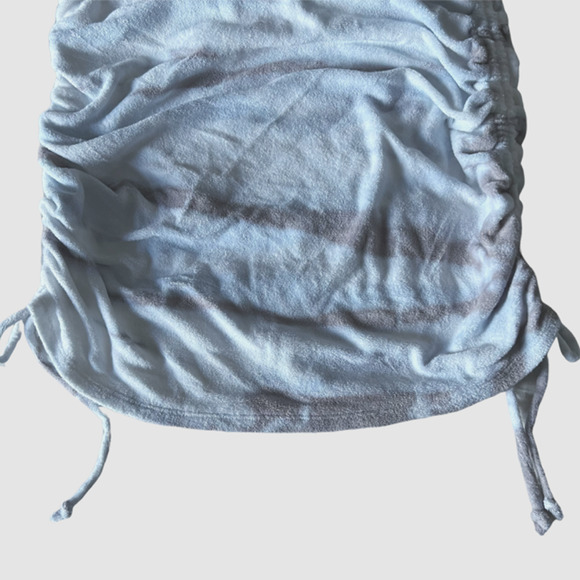 Victoria's Secret Beach Terry Cloth Ruched Side Dress Gray/Blue Tie Dye, NW-Sz S - Picture 6 of 9